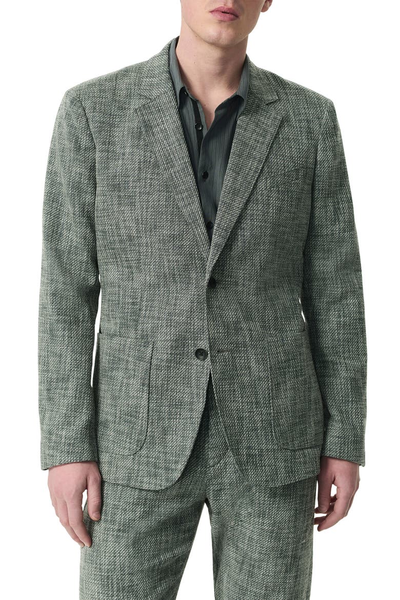 Butler Classic Fit Marl Stretch Cotton Blend Sport Coat, Main, color, NAVY MULTI