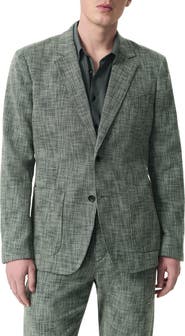 rag & bone Butler Classic Fit Marl Stretch Cotton Blend Sport Coat