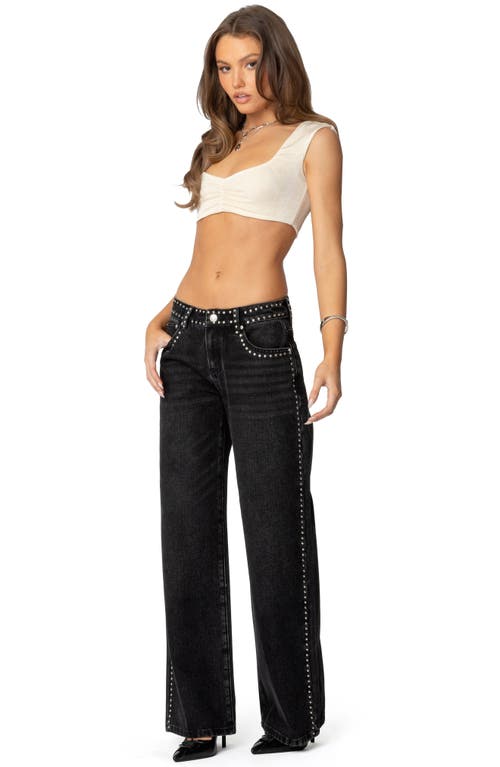 EDIKTED EDIKTED SUMMIT RUCHED CROP TOP