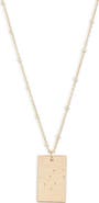 Set & Stones Zodiac Constellation Pendant Necklace