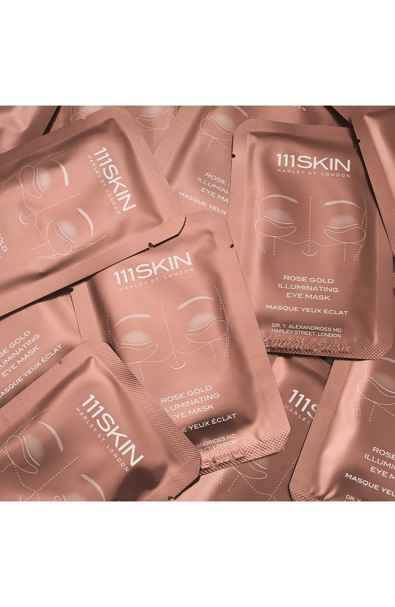 111SKIN Rose Gold Illuminating 8-Piece Eye Mask Box, Alternate, color, 