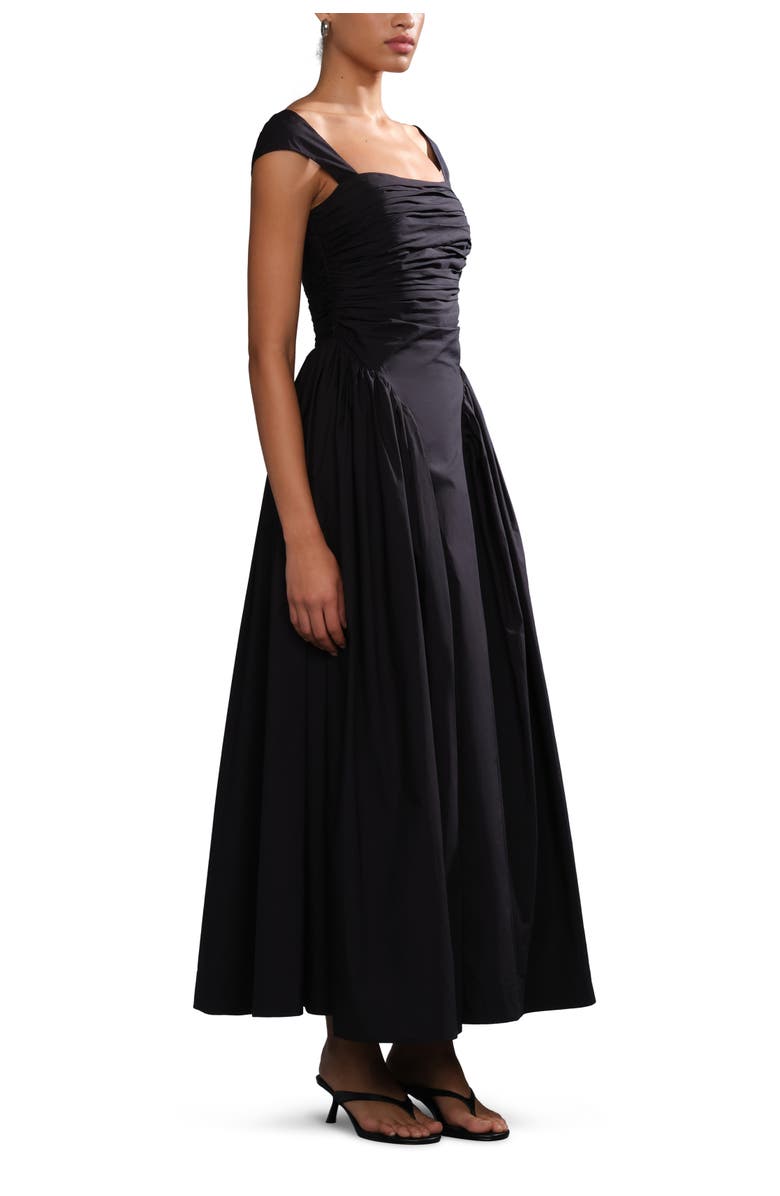 AMUR Galilea ruched dress, Alternate, color, Black