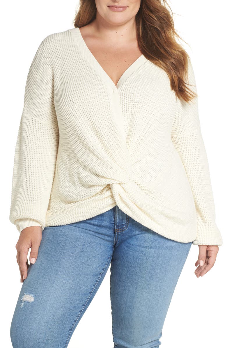 BP. Twist Front Sweater, Main, color, 