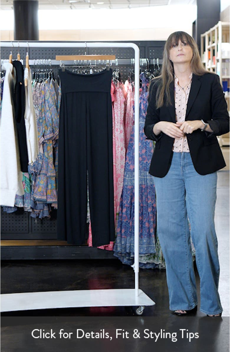 Rib Foldover Waist Pajama Pants, sales video thumbnail