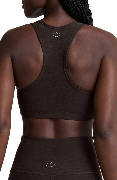 Beyond Yoga Lift Your Spirits Sports Bra In Brown