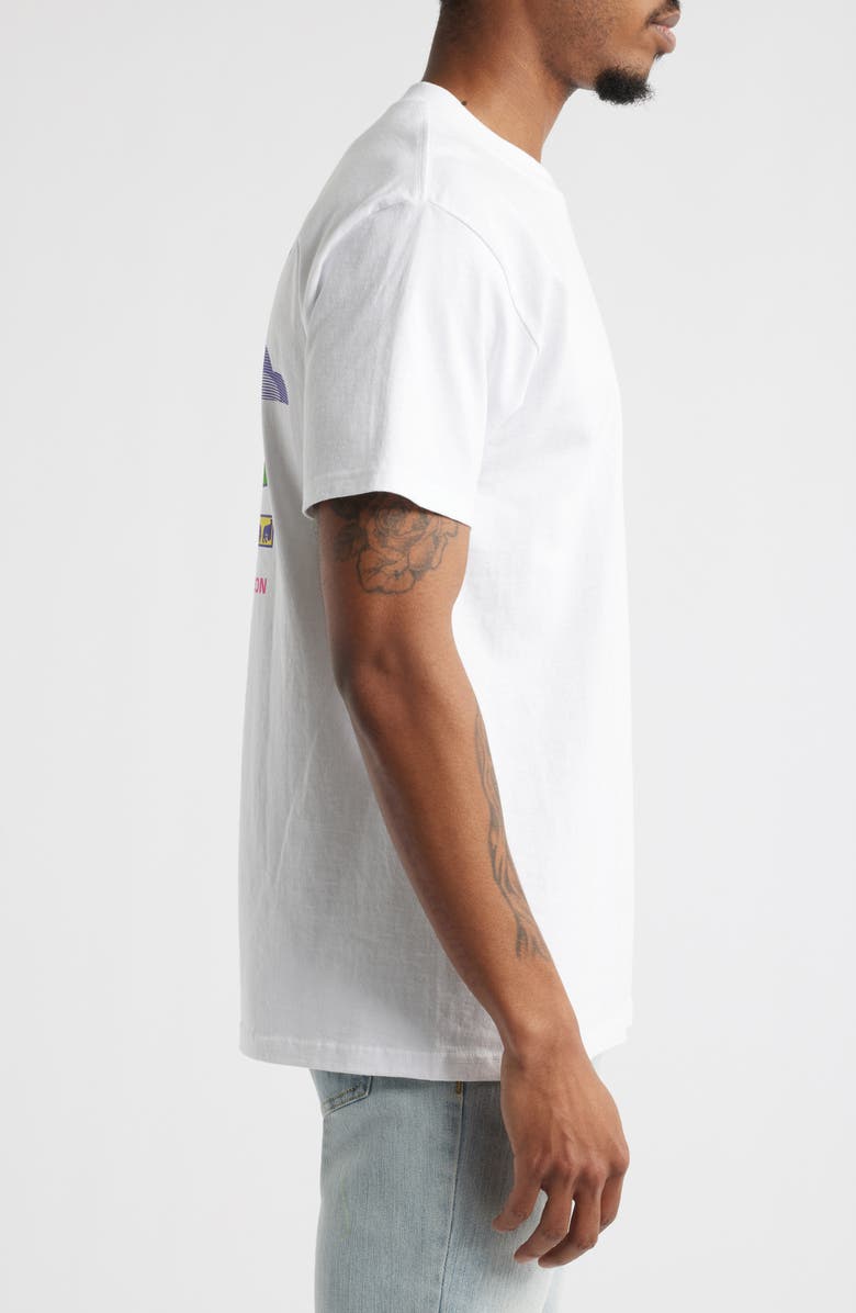 Obey Dream Construction Cotton Graphic T-Shirt, Alternate, color, White