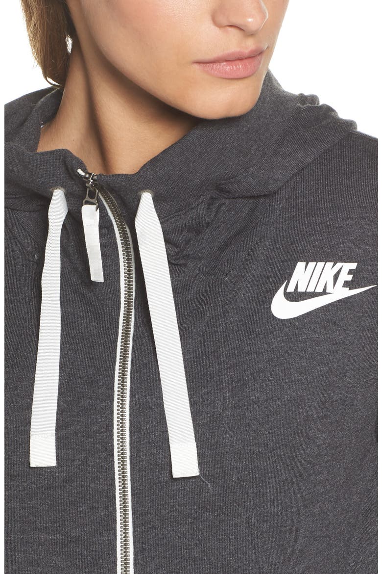 Gym Zip Hoodie, Alternate, color, OBSIDIAN/HTR/SAIL