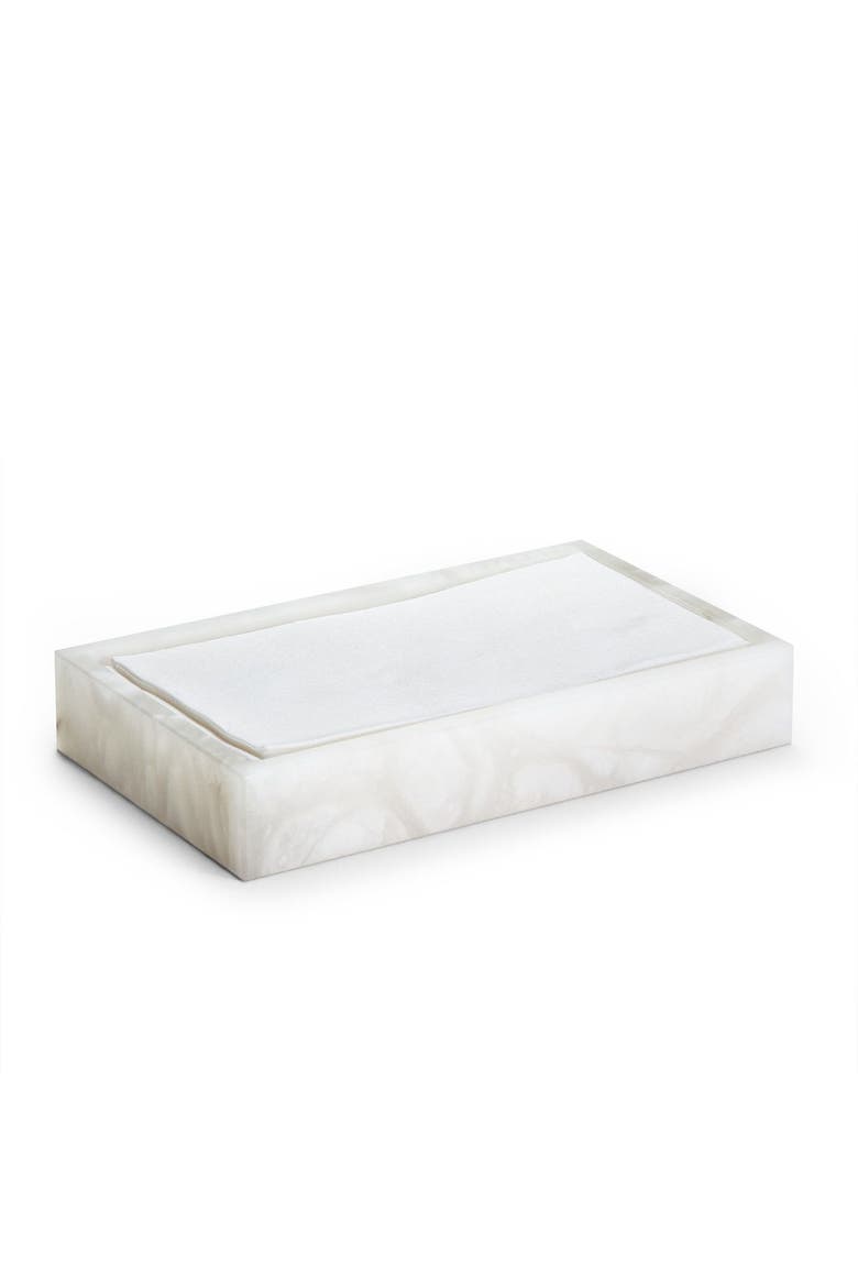 Alisa White Towel Tray, Main, color, WHITE