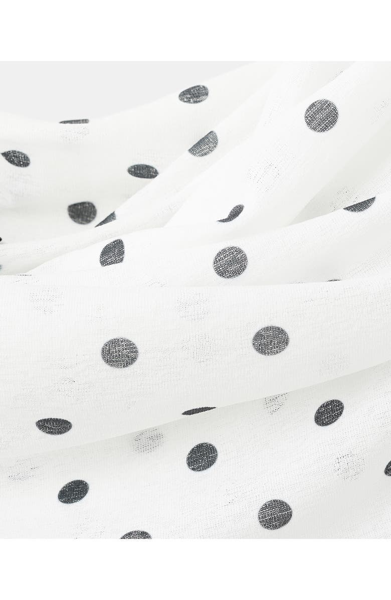 MANGO Off the Shoulder Long Sleeve Top, Alternate, color, White