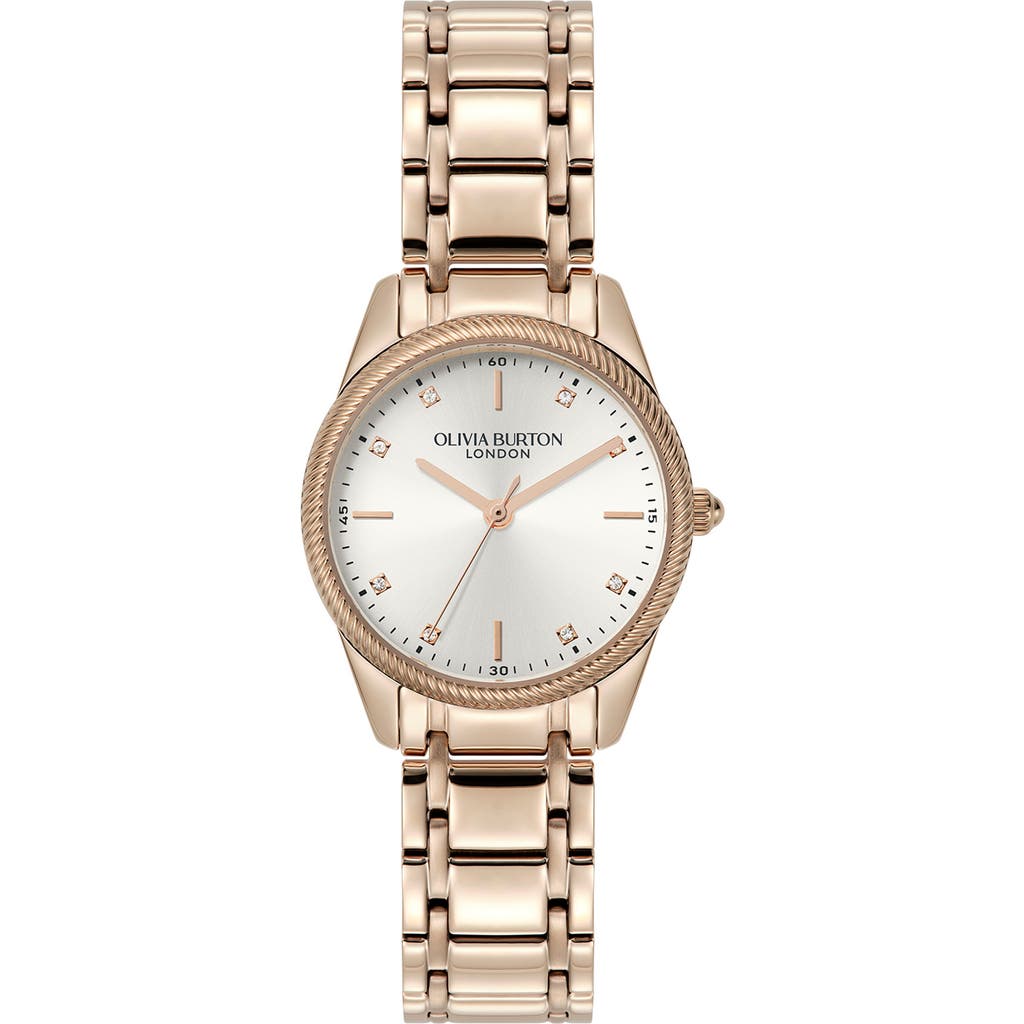 Olivia Burton Egerton Bracelet Watch, 28mm in Pink/Silver  product