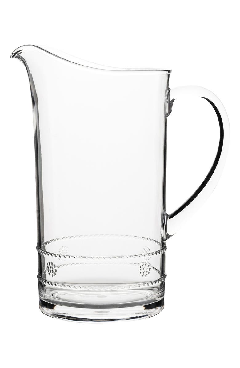 Juliska Isabella Acrylic Pitcher, Main, color, Clear