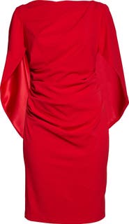 Betsy & Adam Drape Back Cocktail Dress