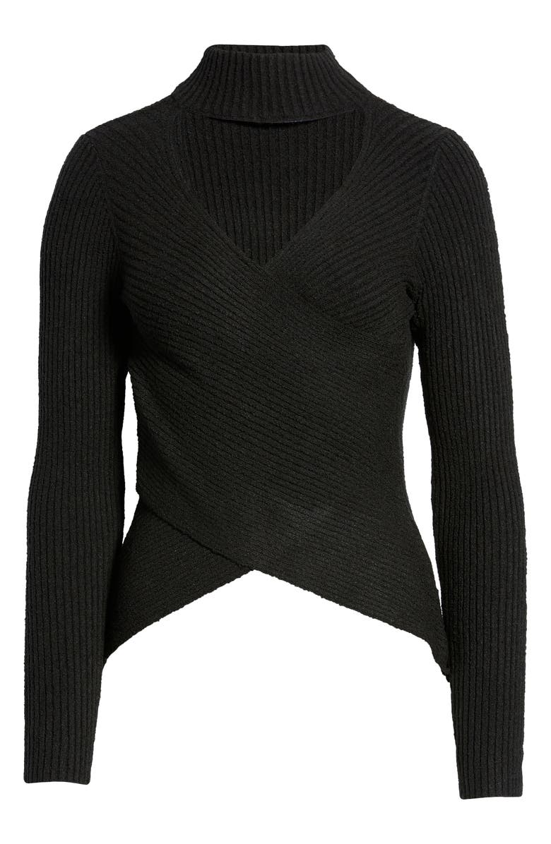 ASTR the Label Cross Front Sweater, Alternate, color, 
