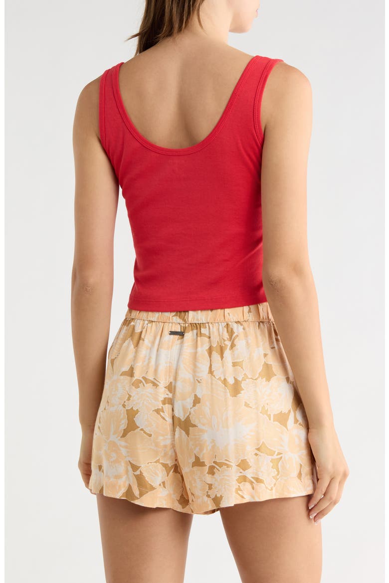 Honolulu Scoop Neck Crop Tank, Alternate, color, ROCOCCO RED