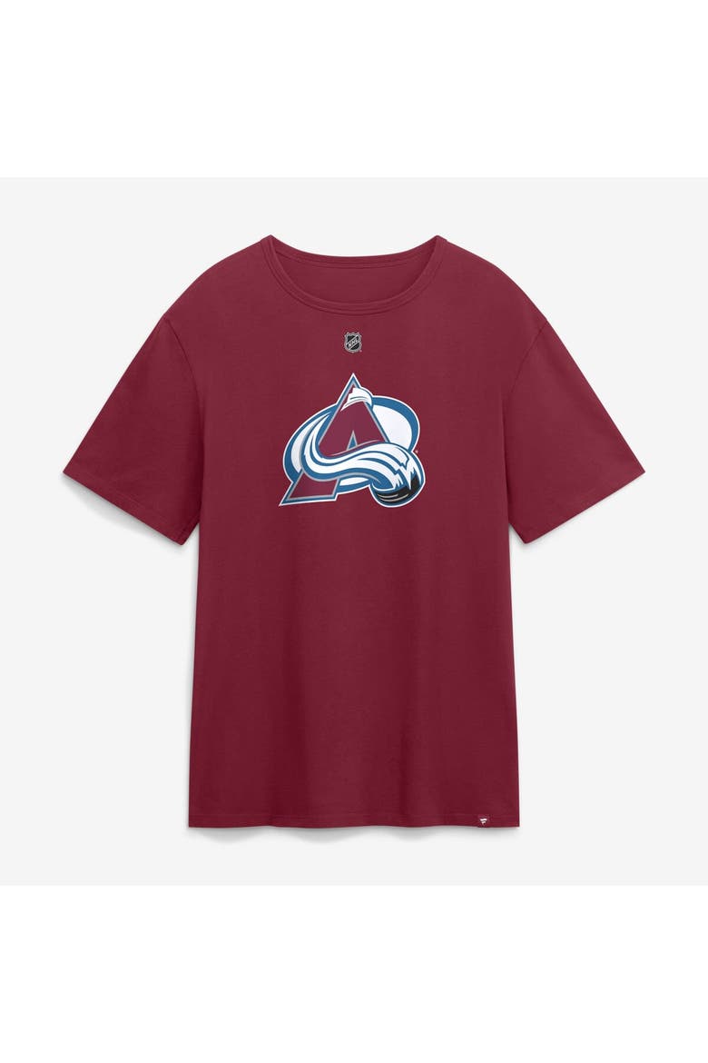 Men's Fanatics Nazem Kadri Burgundy Colorado Avalanche Authentic Stack Name & Number T-Shirt, Alternate, color, Burgundy