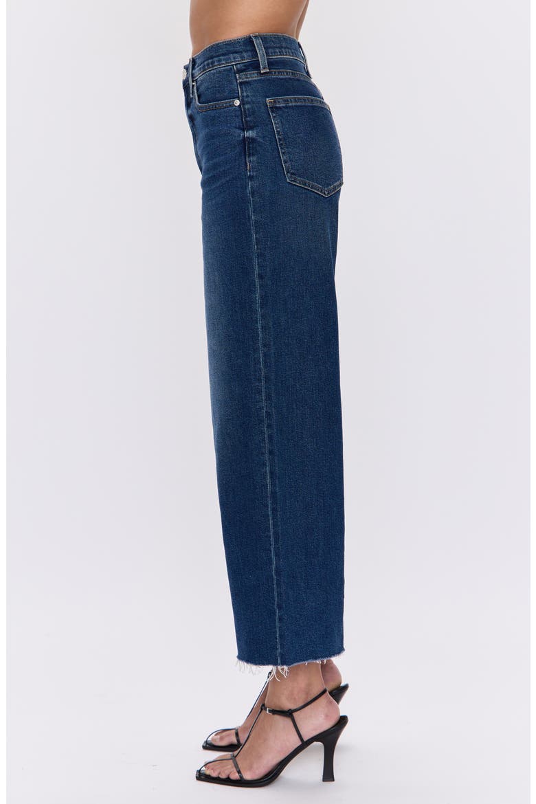 Lana Raw Hem Ankle Wide Leg Jeans, Alternate, color, BROADWAY
