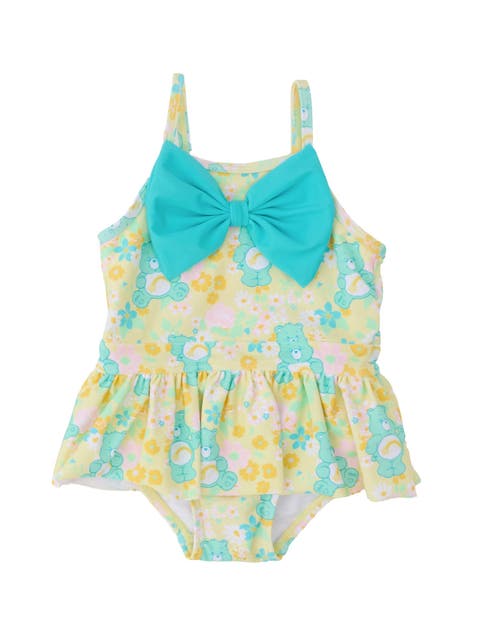 Care Bears Big Bow Skirted One Piece Swimsuit (baby, Toddler, Little Kid)