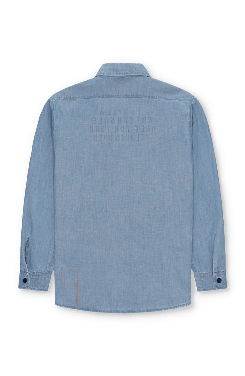 Fortela CPO Chambray Overshirt, Alternate, color, Light Blue