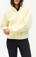 Halfdays Pieper Water Repellent Recycled Polyester Fleece Quarter Zip Top
