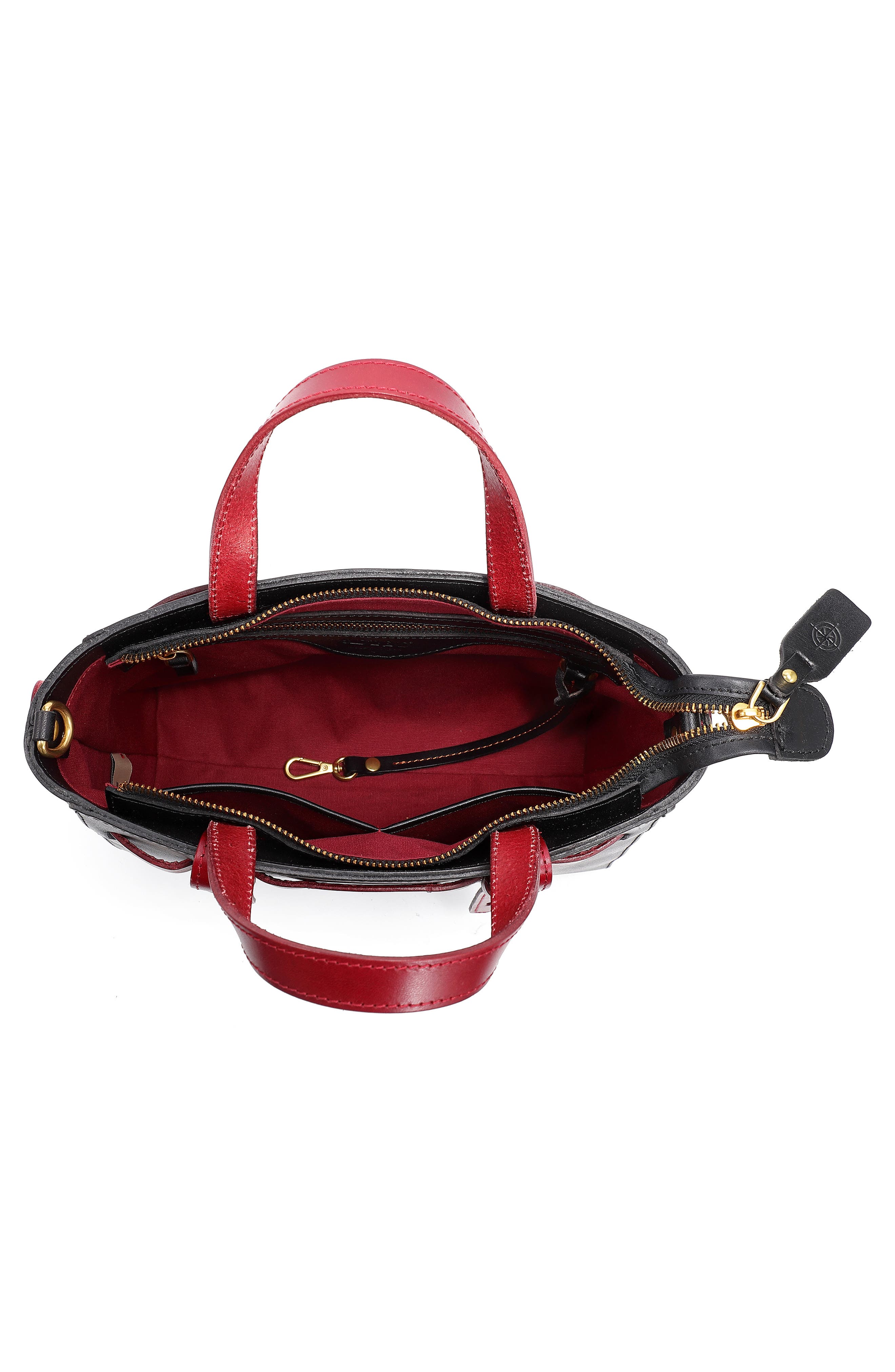 OLD TREND Westland Leather Mini Tote, Alternate, color, Black