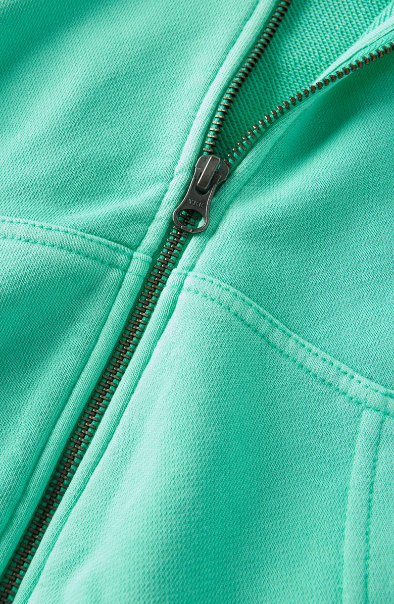 Treasure & Bond Kids' French Terry Zip-Up Hoodie, Alternate, color, Green Cream