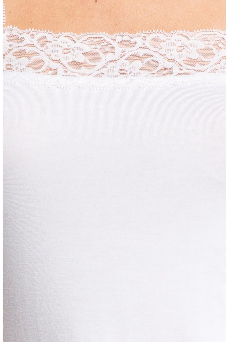 Lace Trim Tank, Alternate, color, WHITE
