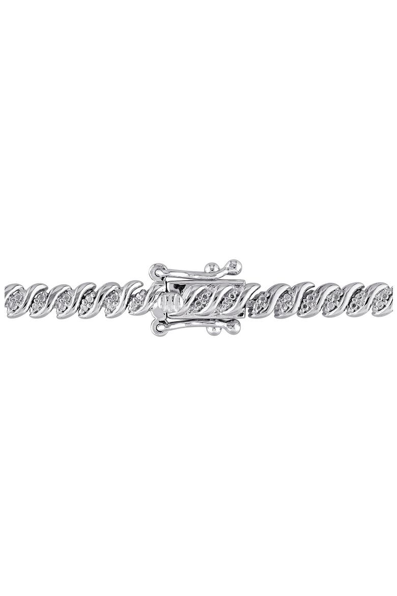 Diamond Braided Tennis Necklace - 1ct., Alternate, color, WHITE