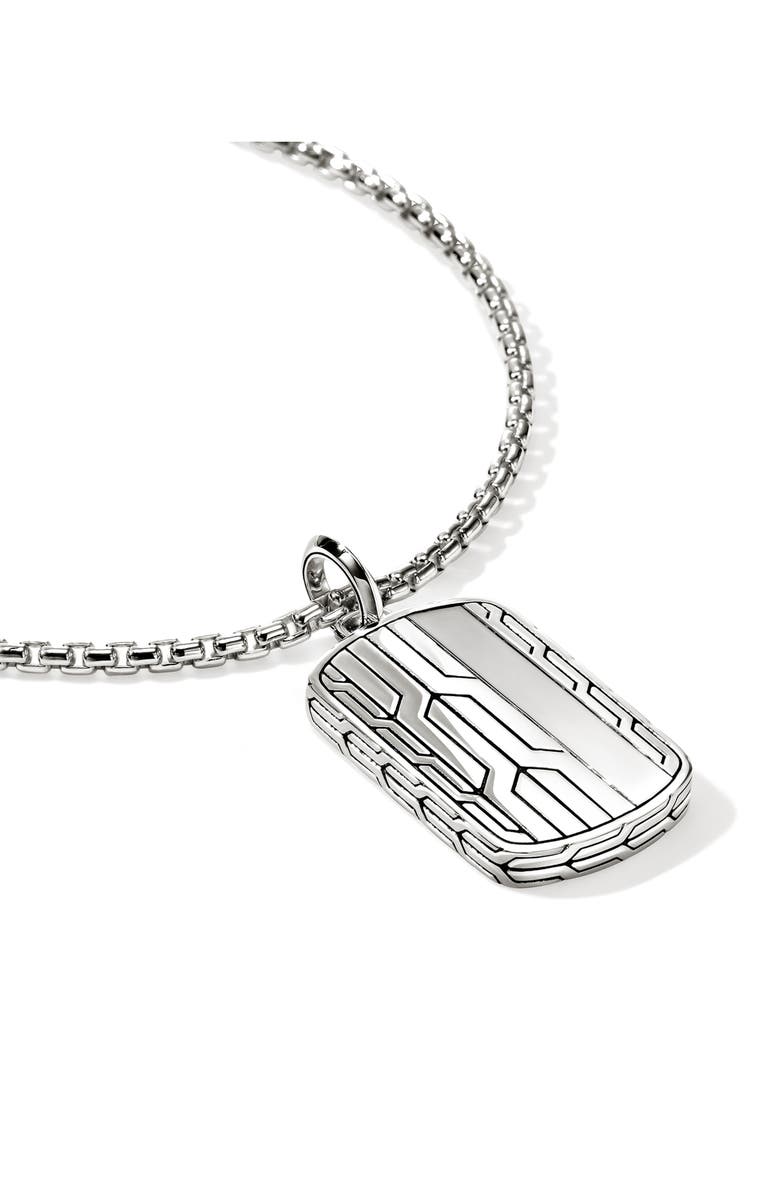 John Hardy Icon 50 Tag Pendant, Alternate, color, Silver