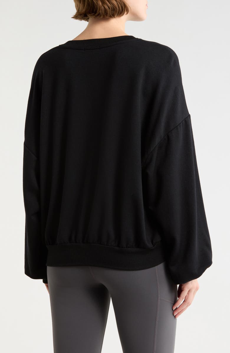 Beyond Yoga Upper East Cropped Pullover Sweater, Alternate, color, Black