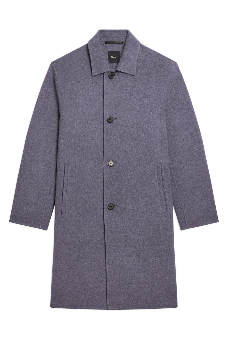 Wool & Cashmere Mac Coat, Alternate, color, CARBON MELANGE