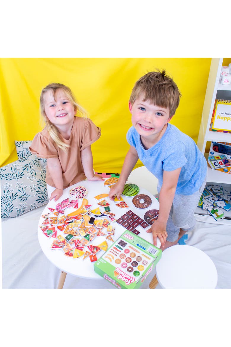Food Fractions Learn Fractions The Yummy Way, Alternate, color, Multicolored