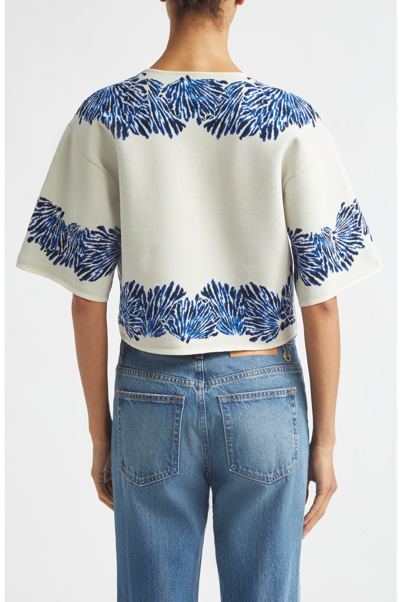 Alara Jacquard Knit Top, Alternate, color, OCEAN