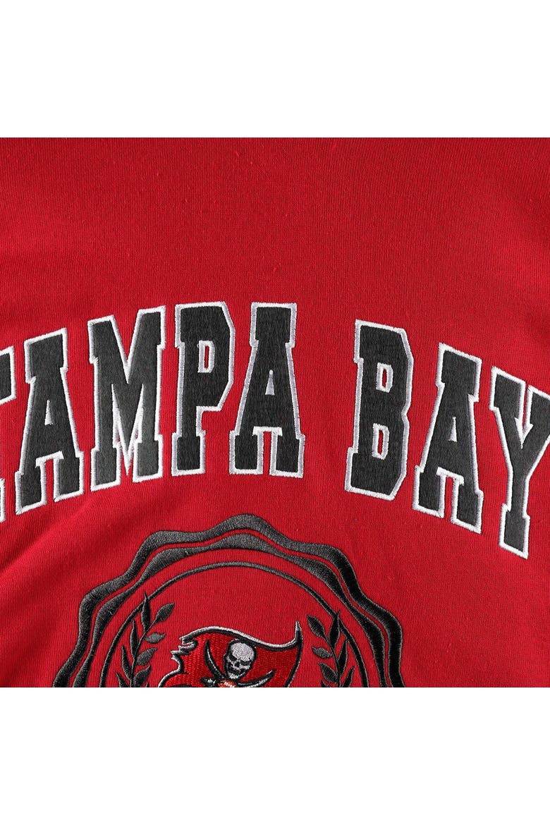 Women's Tommy Hilfiger Red Tampa Bay Buccaneers Becca Drop Shoulder Pullover Hoodie, Alternate, color, Red