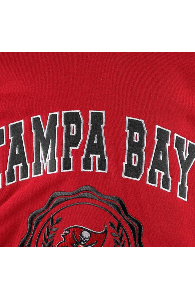 Tommy Hilfiger Women's Tommy Hilfiger Red Tampa Bay Buccaneers Becca Drop Shoulder Pullover Hoodie, Alternate, color, Red