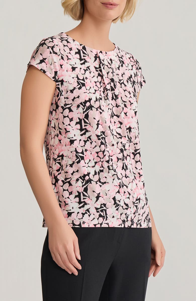 KASPER Floral Extended Shoulder Top, Alternate, color, 