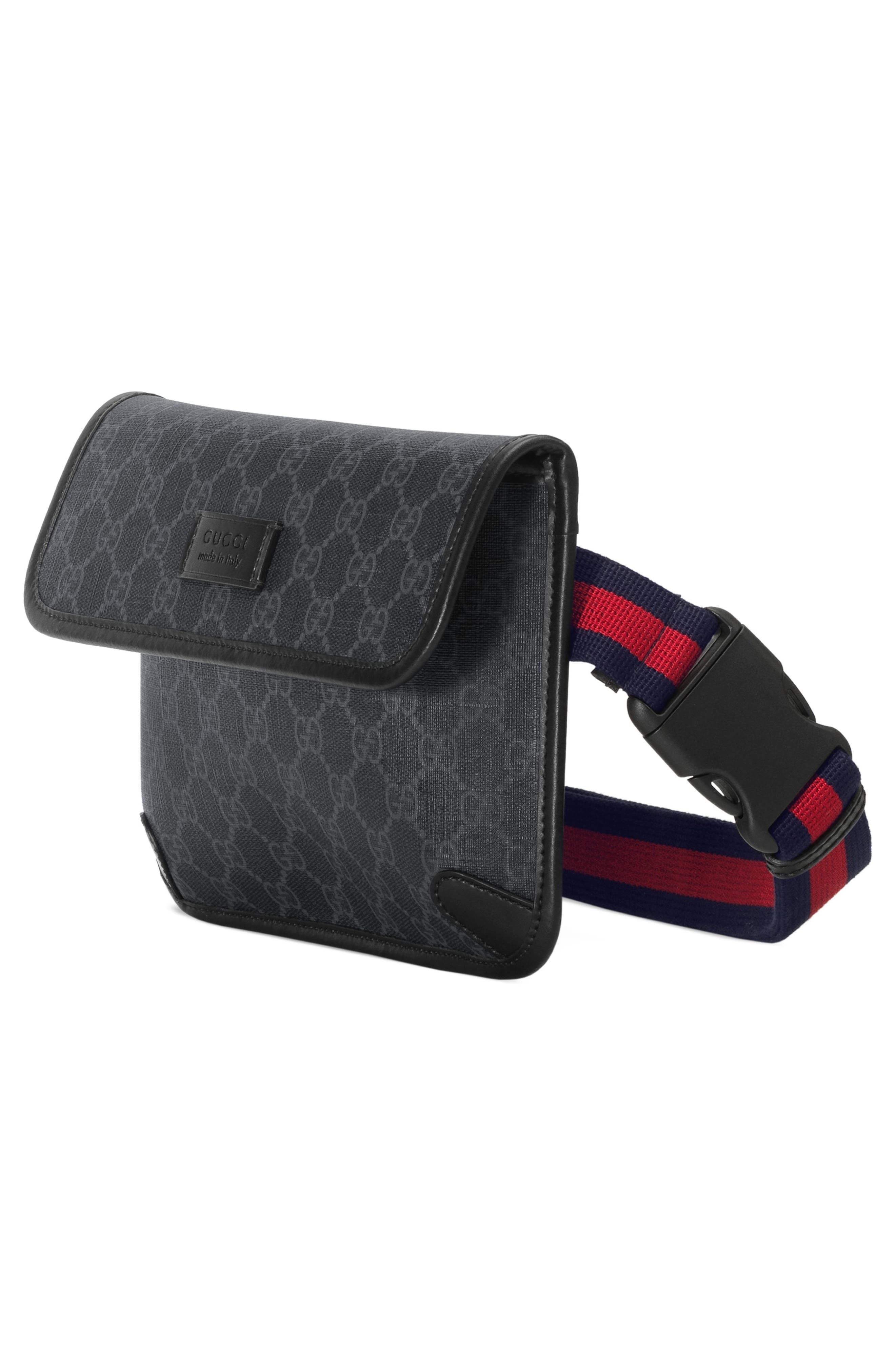 Gucci GG Supreme Belt Bag, Alternate, color, 