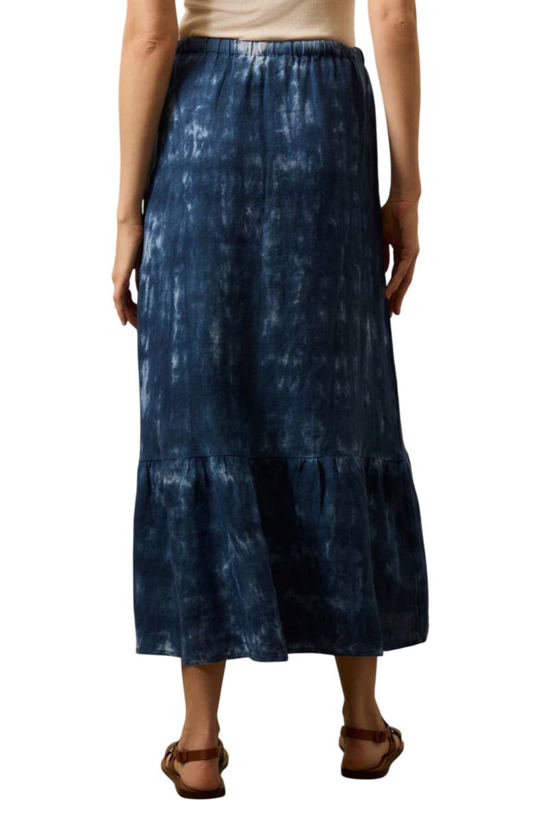 Faherty Sunbeam Linen Drawtring Midi Skirt, Alternate, color, 