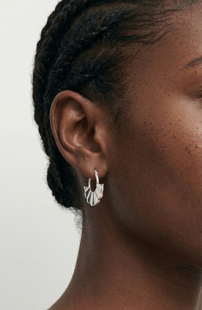 YOJ Tali Hoops in Silver, Alternate, color, Silver