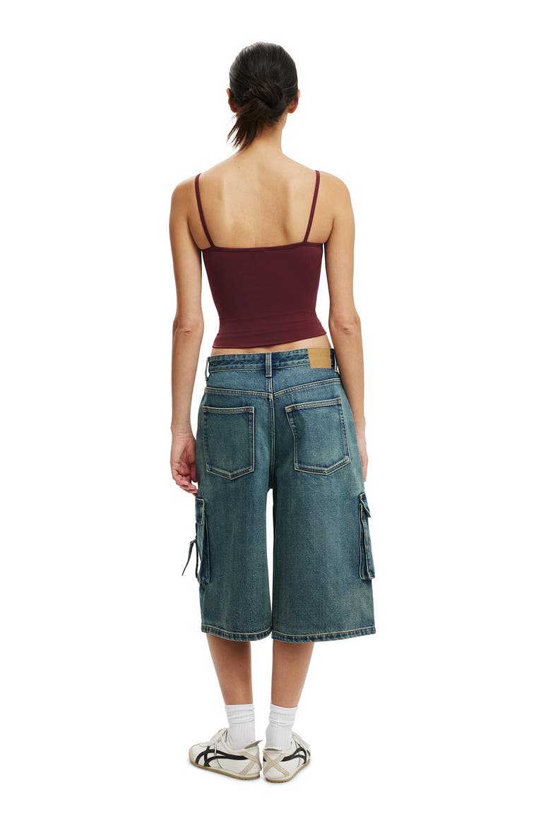 Women's 91 Baggy Denim Jort, Alternate, color, Cargo Len Blue