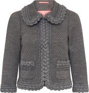 Maison Common Jersey Jacket With Knitted Trim