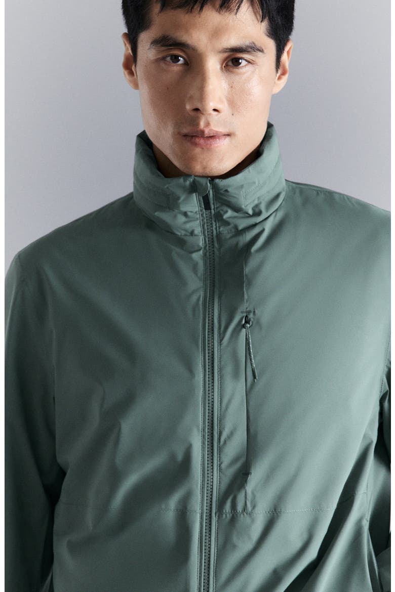 Packable Water Repellent Jacket, Alternate, color, DARK GREEN