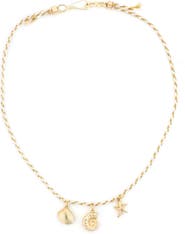 Panacea Sea Charms Cord Necklace