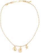 Panacea Sea Charms Cord Necklace
