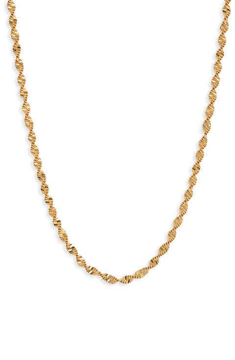 Spiral Chain Necklace