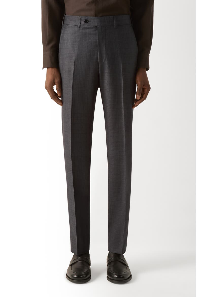 Wool Two Piece Suit, Alternate, color, DARK GREY