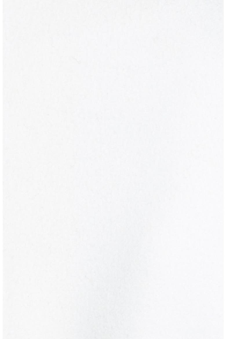 Belted Notch Collar Wool Blend Coat, Alternate, color, WHITE
