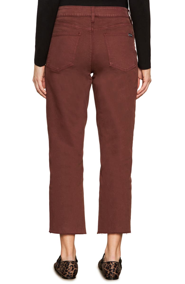 Sanctuary Cadence '90s Raw Hem Ankle Straight Leg Jeans, Alternate, color, Chicory