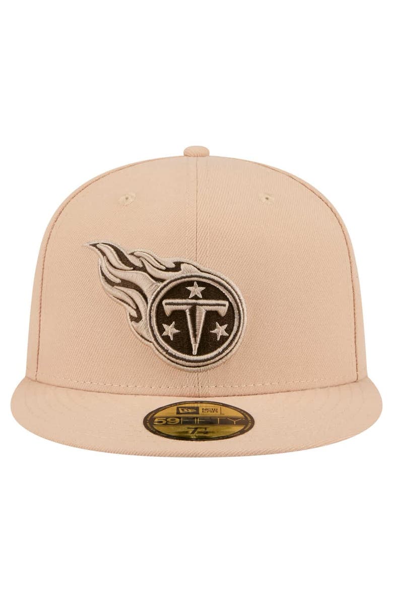 New Era Men's New Era Tan Tennessee Titans Candied Pecan 59FIFTY Fitted Hat, Alternate, color, Tan