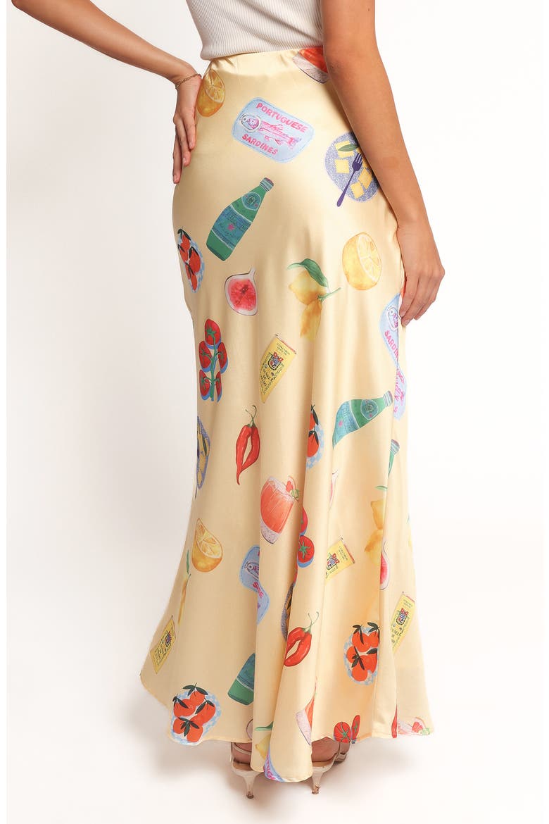 Kinsey Satin Maxi Skirt, Alternate, color, YELLOW