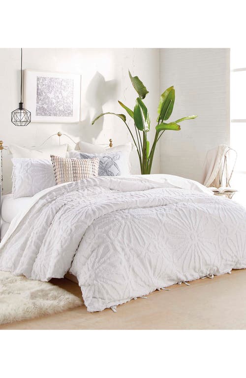 Peri Home Chenille Medallion Duvet & Sham Set In White
